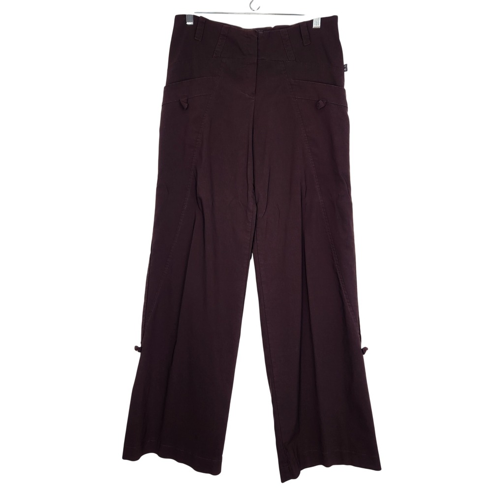 ART Ateliers Rare Toggery Womens Wide Leg Pant Brown Made in Italy IT Size XL/12